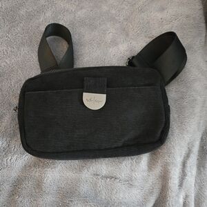 Black Rad Rev Corduroy Crossbody Bag